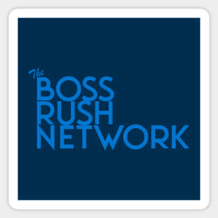 Boss Rush Network Logo (Sky Blue) Sticker